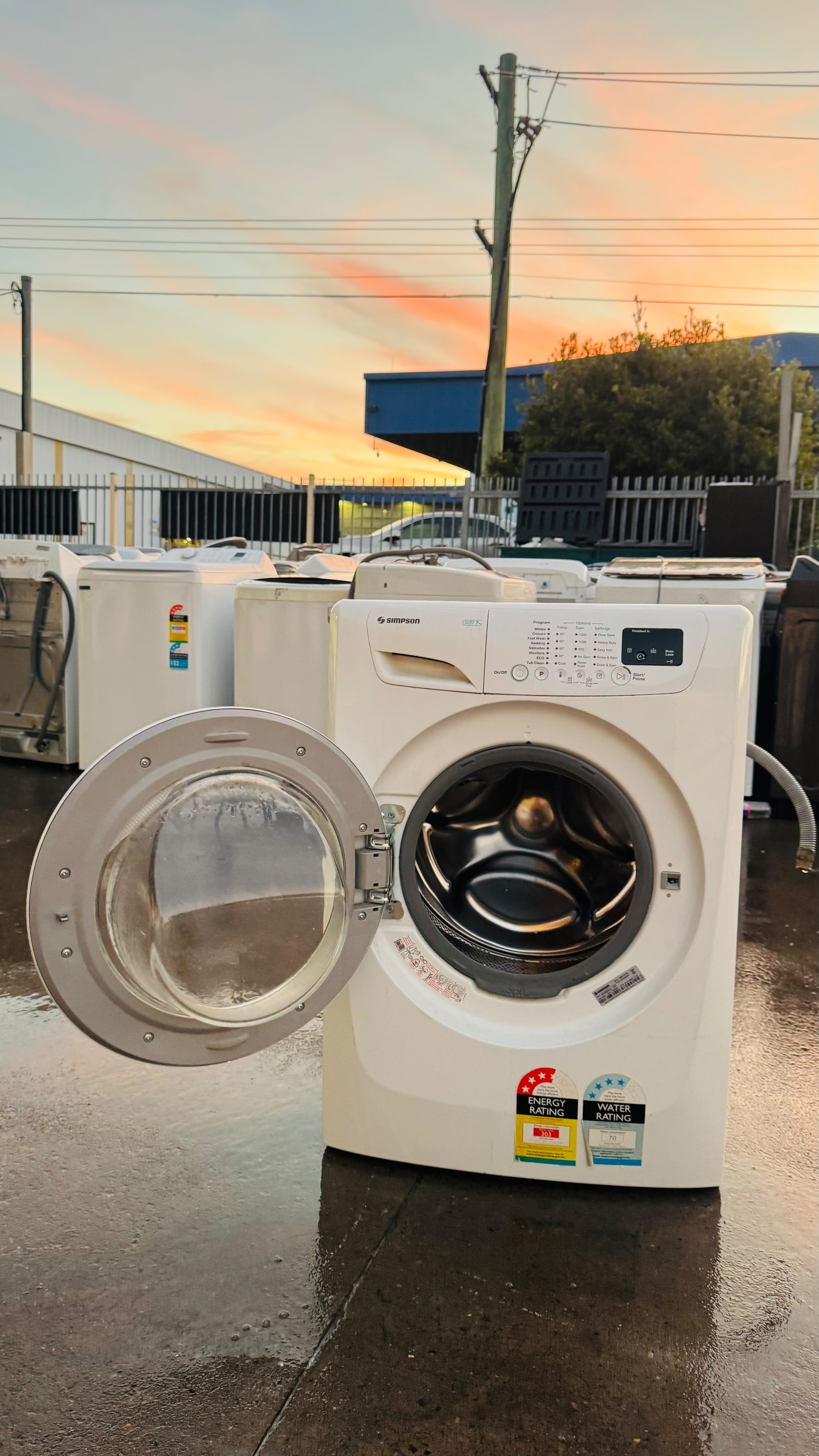 SIMPSON 7KGS FRONT LOADER WASHING MACHINE