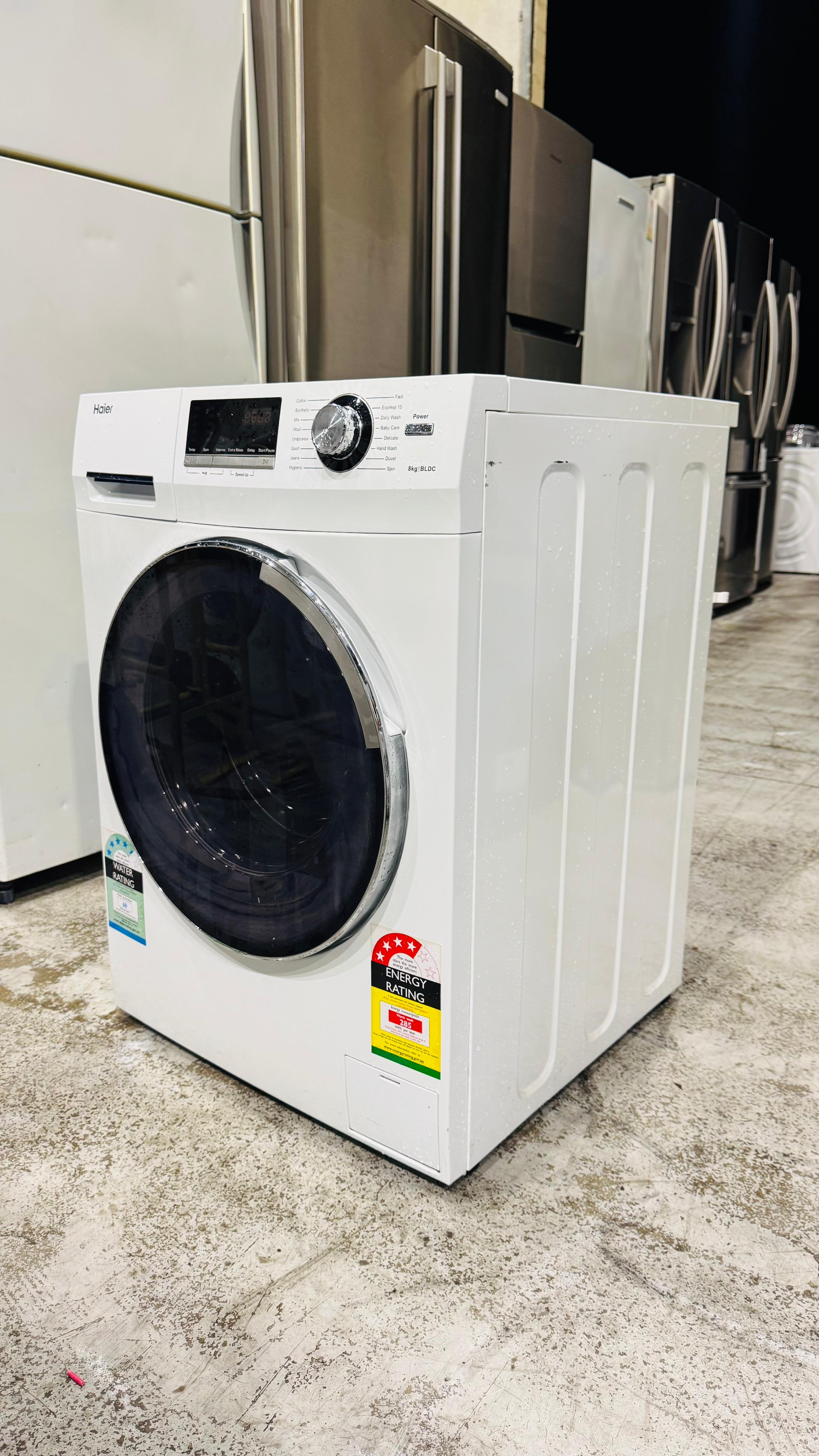 HAIER 8 KGS FRONT LOADER WASHING MACHINE